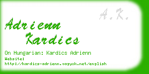 adrienn kardics business card